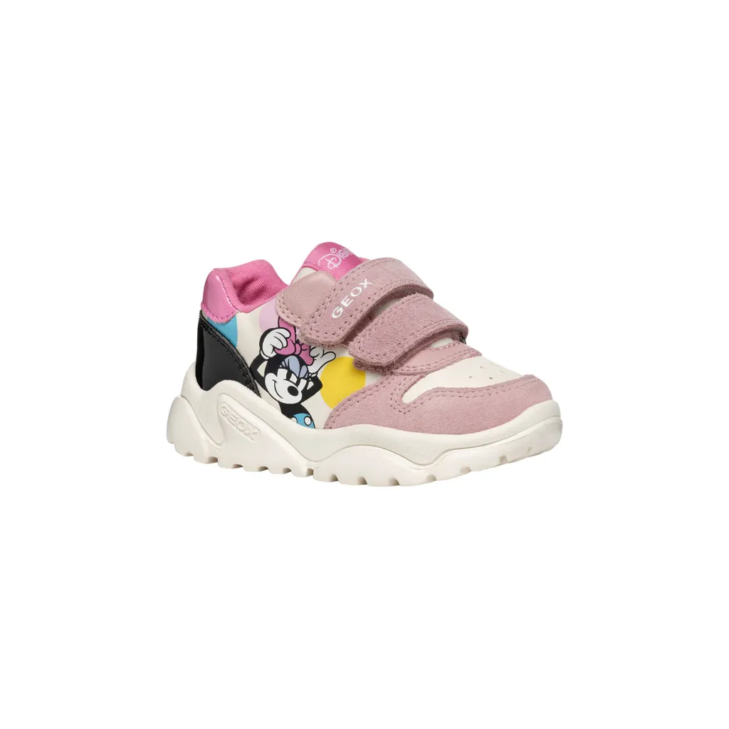 Geox scarpa da bambina co strappo Ciuciuf Minnie Disney B465QB 05422 C1MA8 avorio-rosa antico