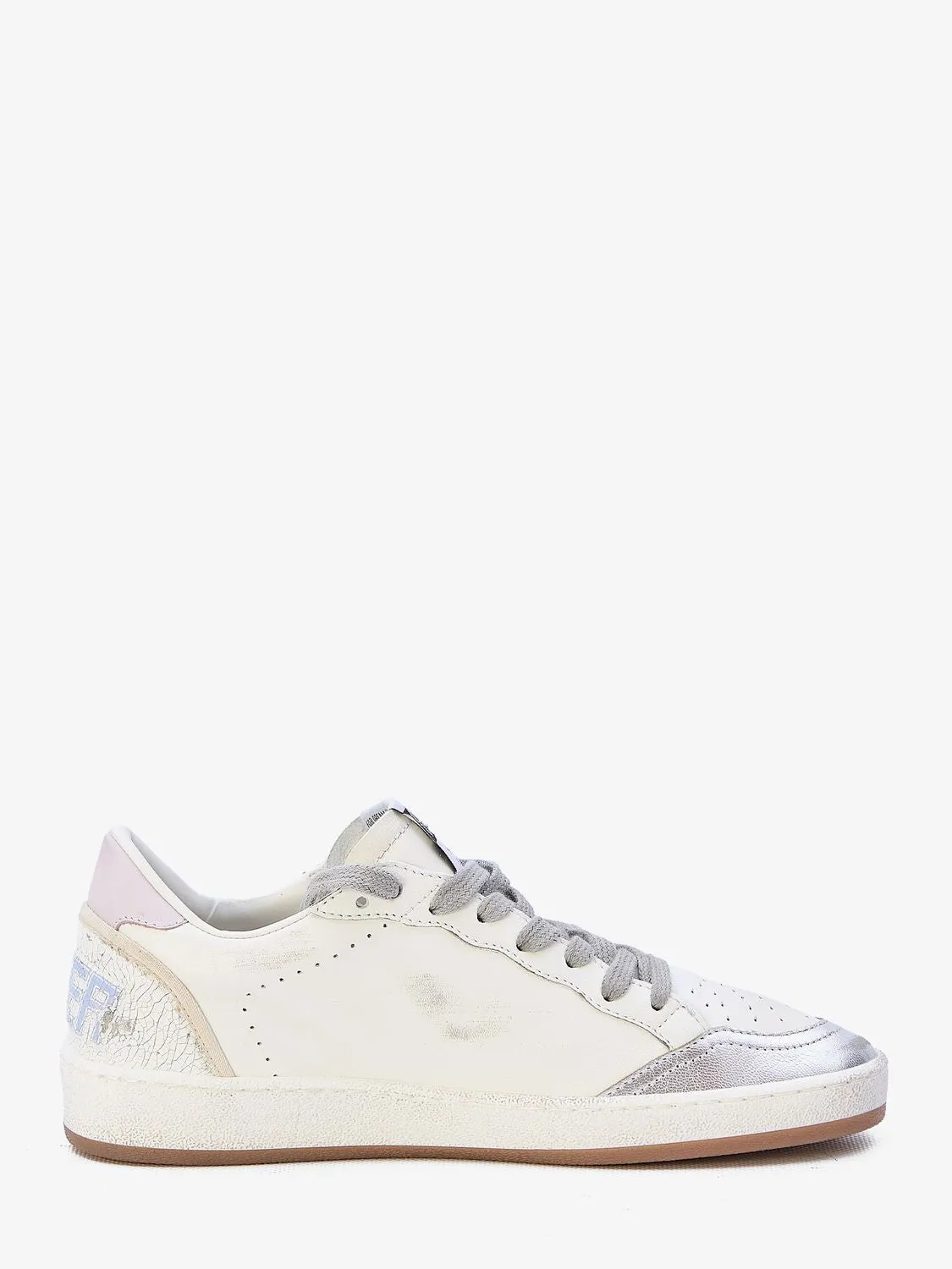 GOLDEN GOOSE Crystal Star Sneakers for Women in White, Silver, Aqua Gray, and Orchid Hush