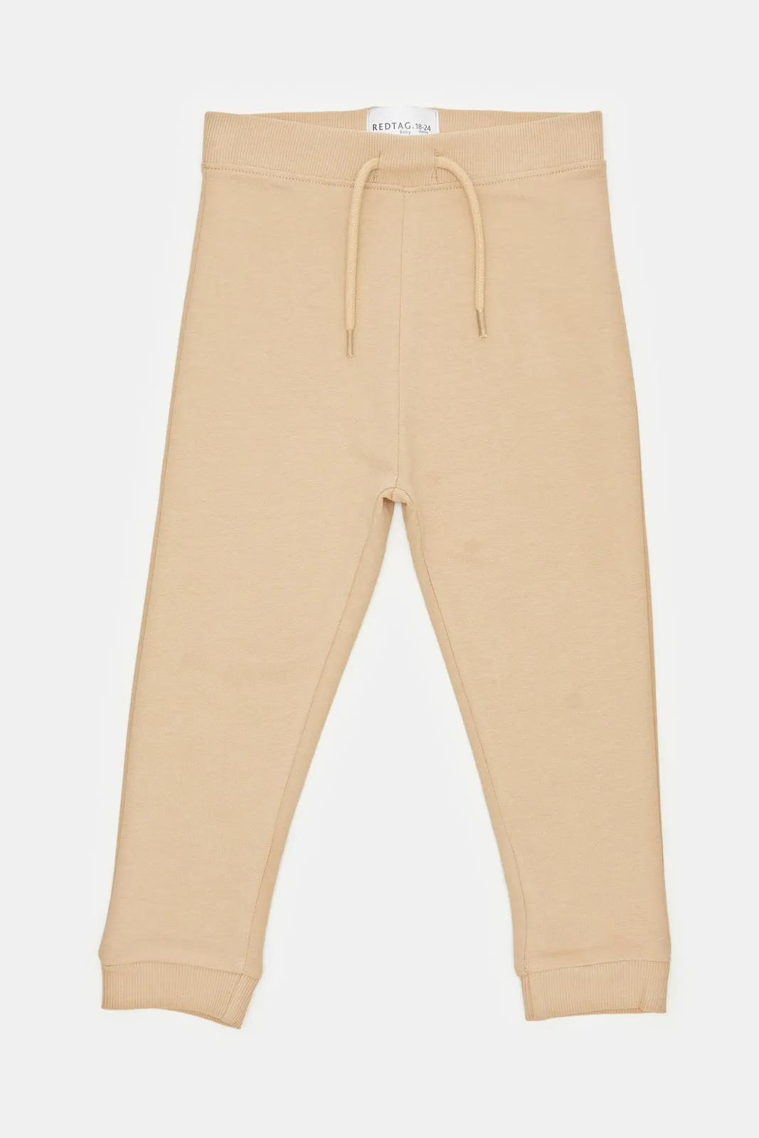 Infant Boys Beige Plain Active Pants