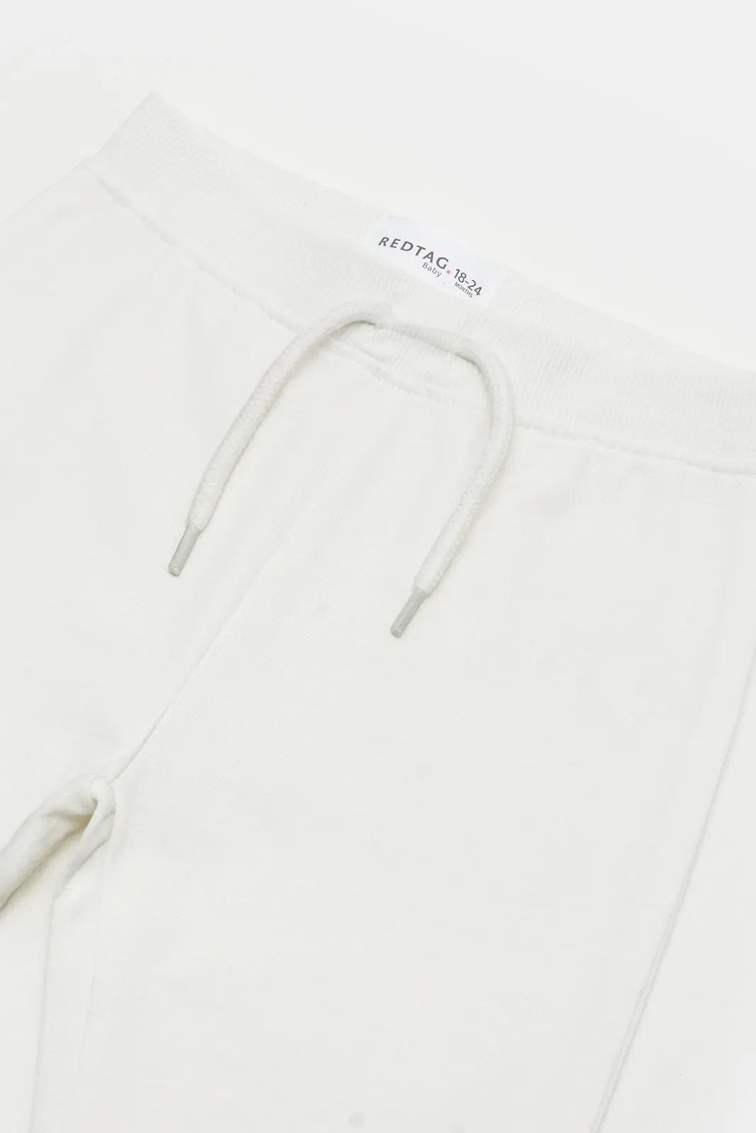 Infant Boys Ivory Plain Active Pants