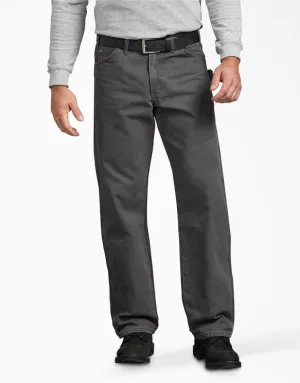 Jeans - Dickies Relaxed Fit Straight Leg Carpenter Duck Jeans, Dark Grey, DU336