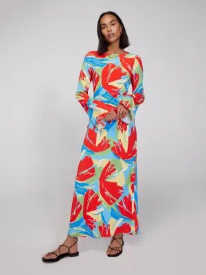 Keira Abstract Print Dress