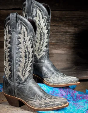 Laredo Women's Emmylee Blue Snip Toe Western Boots 52207