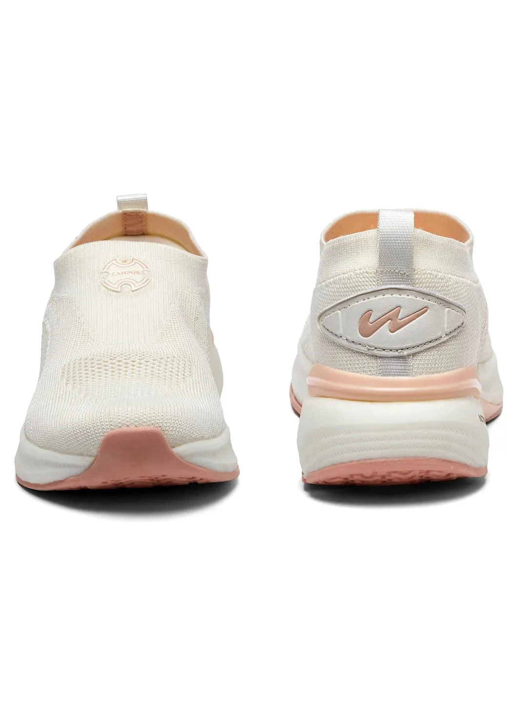 MADRA Off White Women's Walking Shoes