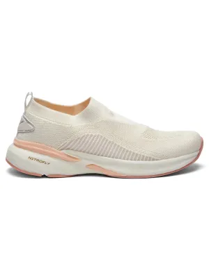 MADRA Off White Women's Walking Shoes