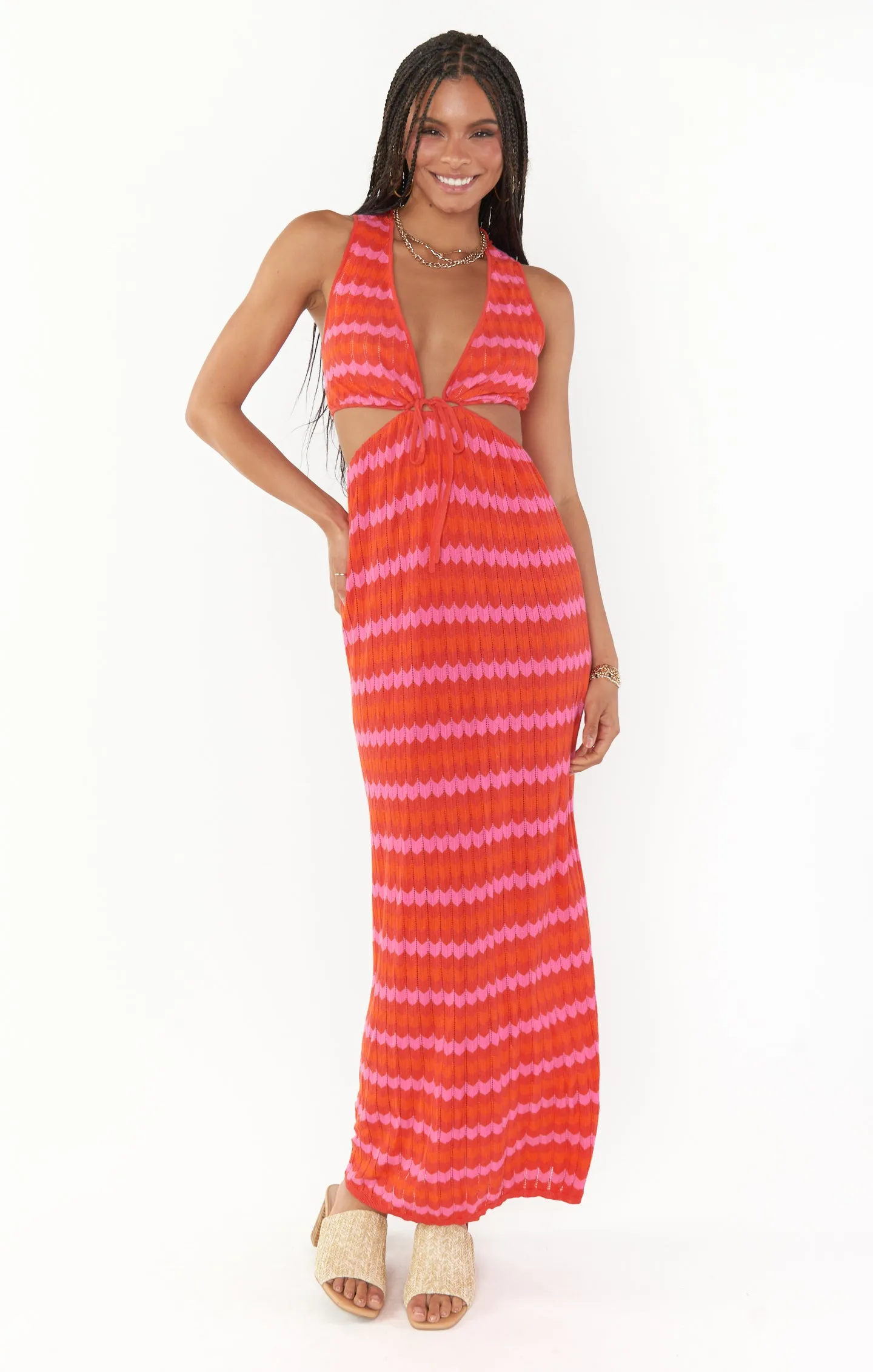 Maizy Cut Out Dress ~ Paradise Island Knit