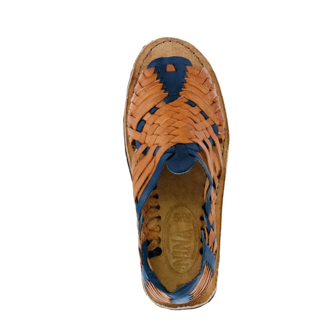 Mens Pachuco Blue Real Leather Mexican Huaraches Open Toe