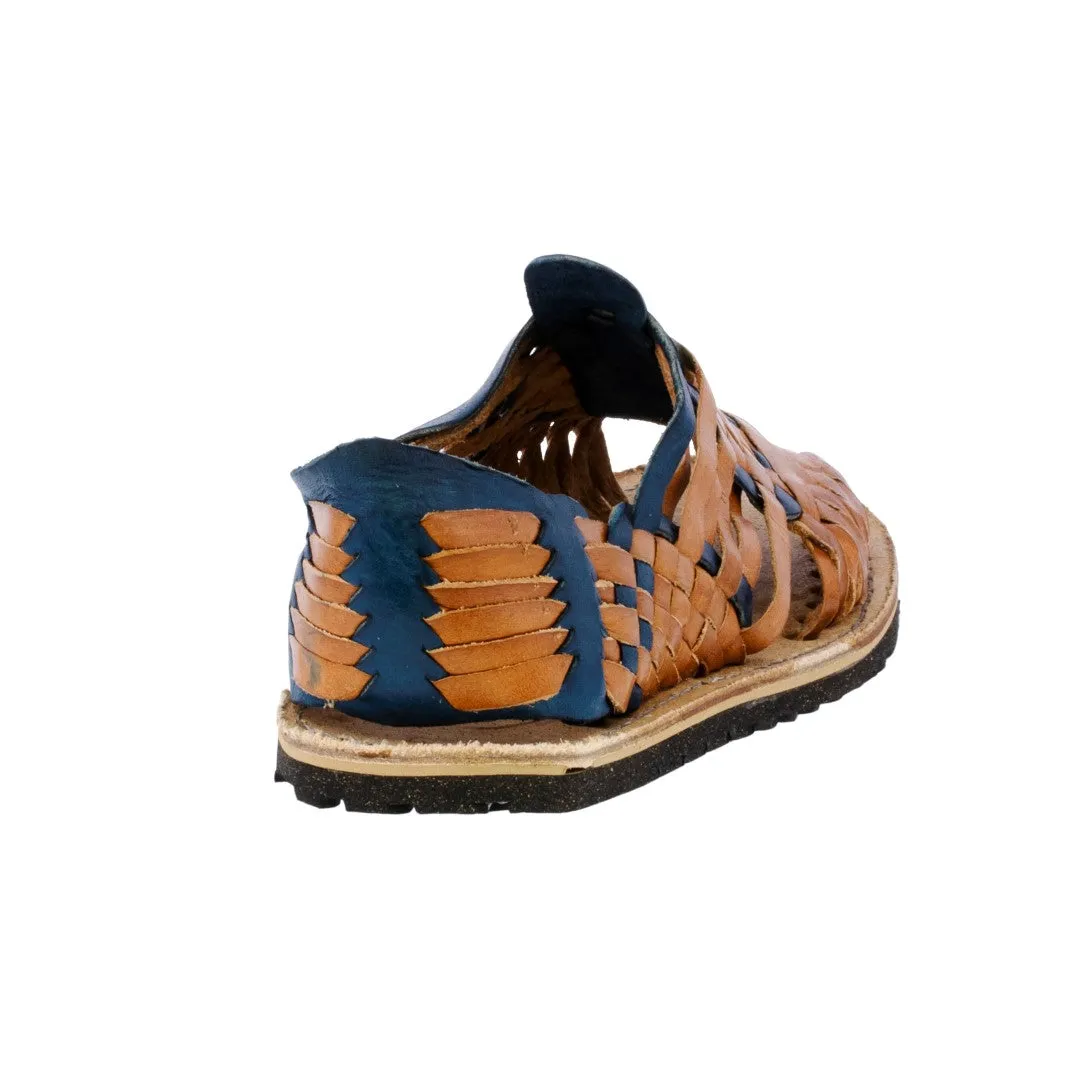 Mens Pachuco Blue Real Leather Mexican Huaraches Open Toe