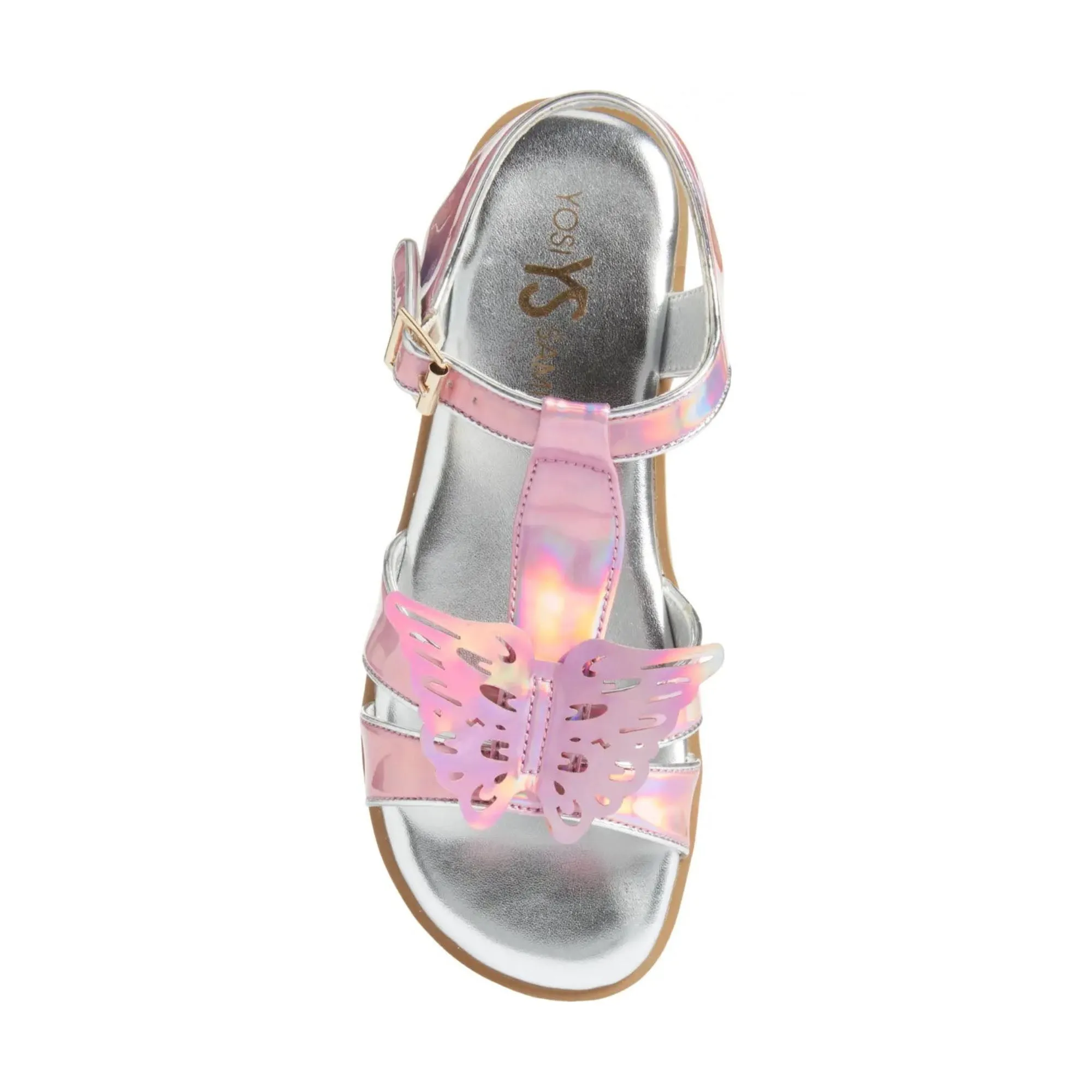 Miss Butterfly Sandal in Rainbow Iridescent - Kids