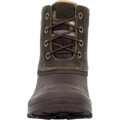 Muck Men's Originals Leather Duck Lace WP Work Boot - Olive - ODL3PLD