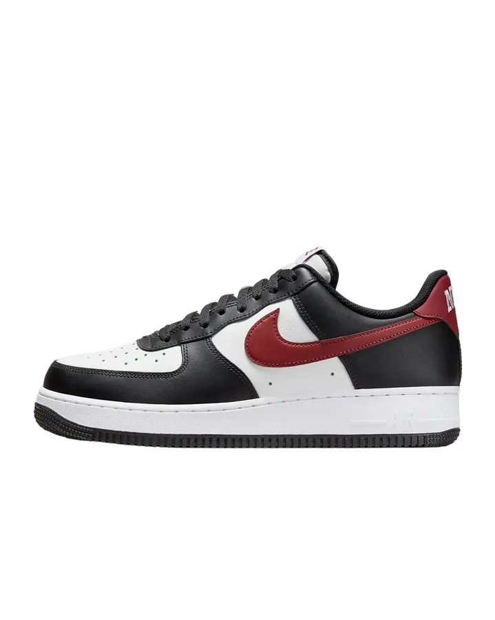 Nike scarpa sneakers da uomo Air Force 1 '07 FZ4615-001 nero rosso bianco