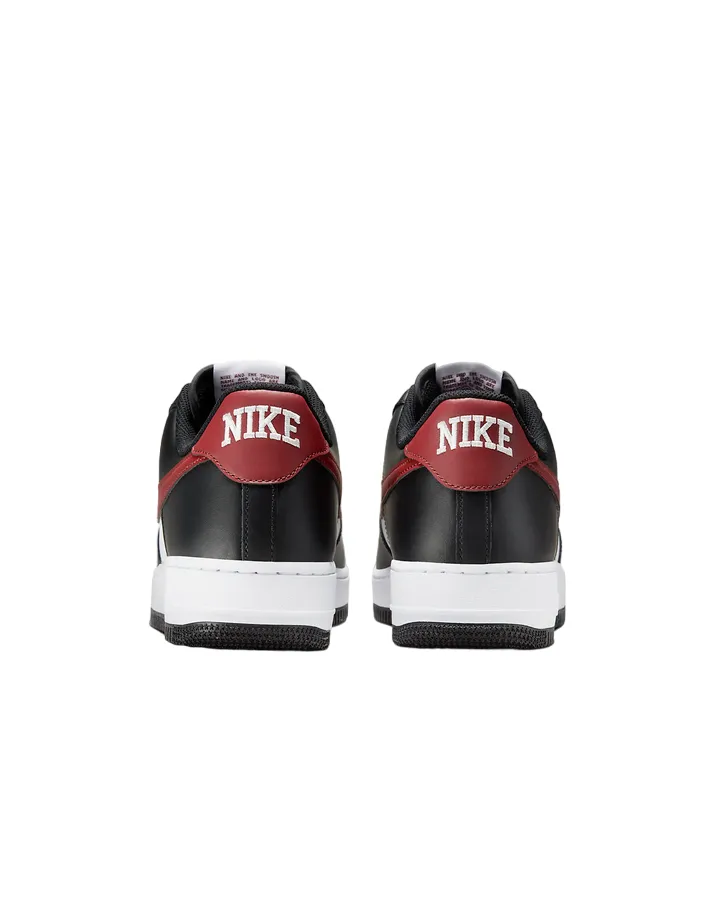 Nike scarpa sneakers da uomo Air Force 1 '07 FZ4615-001 nero rosso bianco