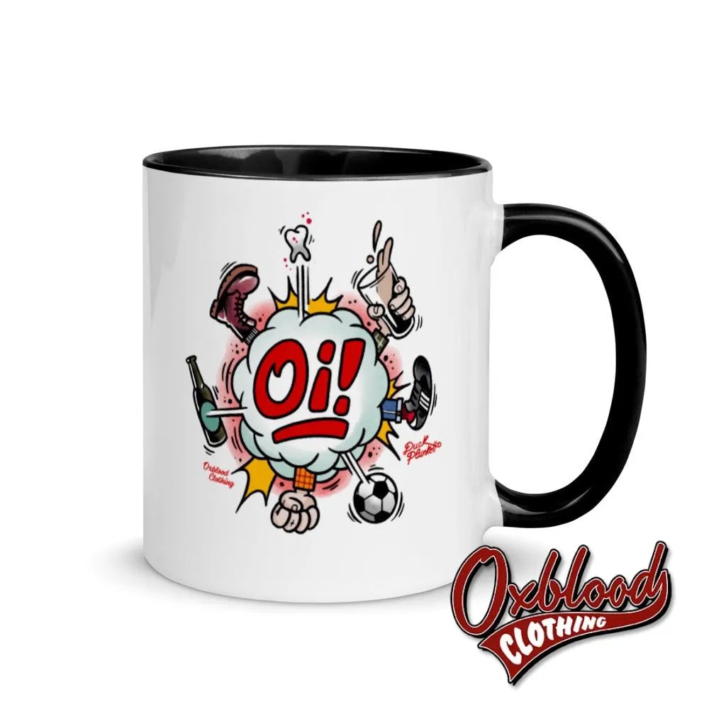 Oi! Mug - Football, Fighting, Drinking & Boots by Duck Plunkett