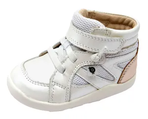 Old Soles Girl's 8002 High Ground Sneakers - Nacardo Blanco/Copper