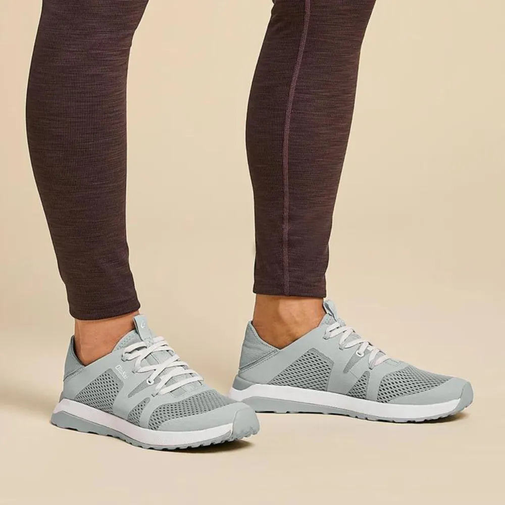 OluKai Huia Pale Grey Athleisure Shoe (Women’s)