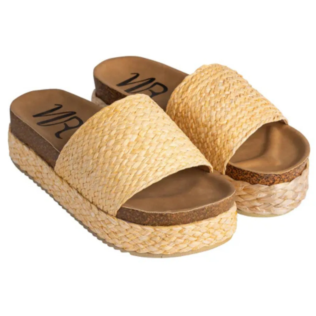 Online Exclusive | Anna Wedge Sandals in Natural