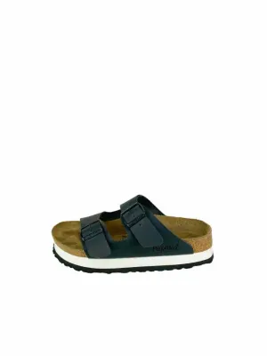 Papillio by Birkenstock, Women's Arizona Buckle Sandal, Black, Size 8