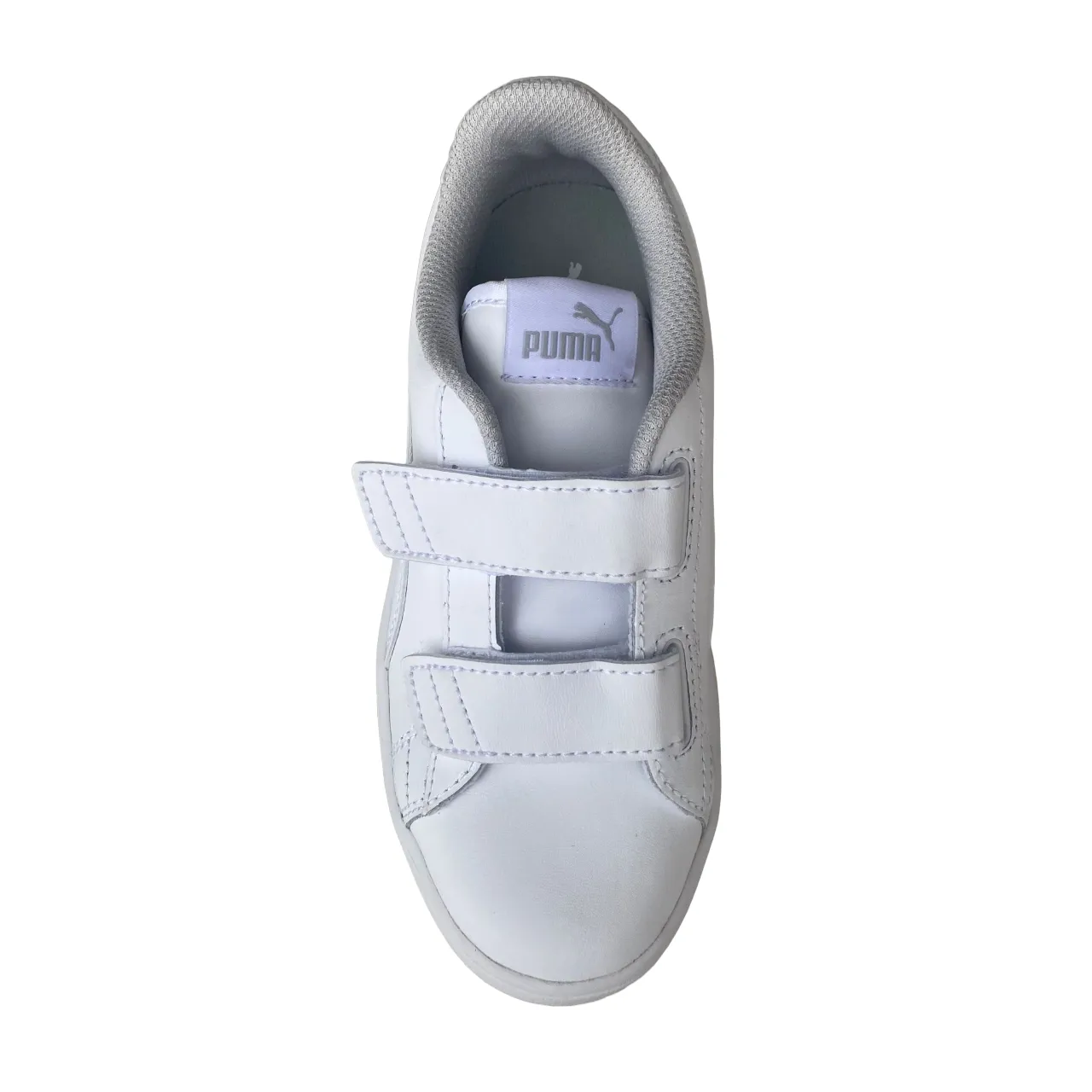 Puma sneakers unisex da bambino con strappo Smash v2 L V Ps 365173 02 bianco