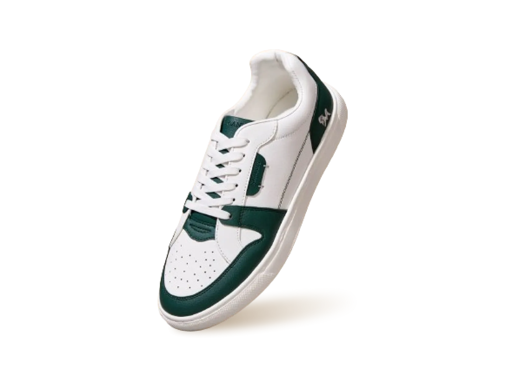 Retro Slick Sneakers : Green and White