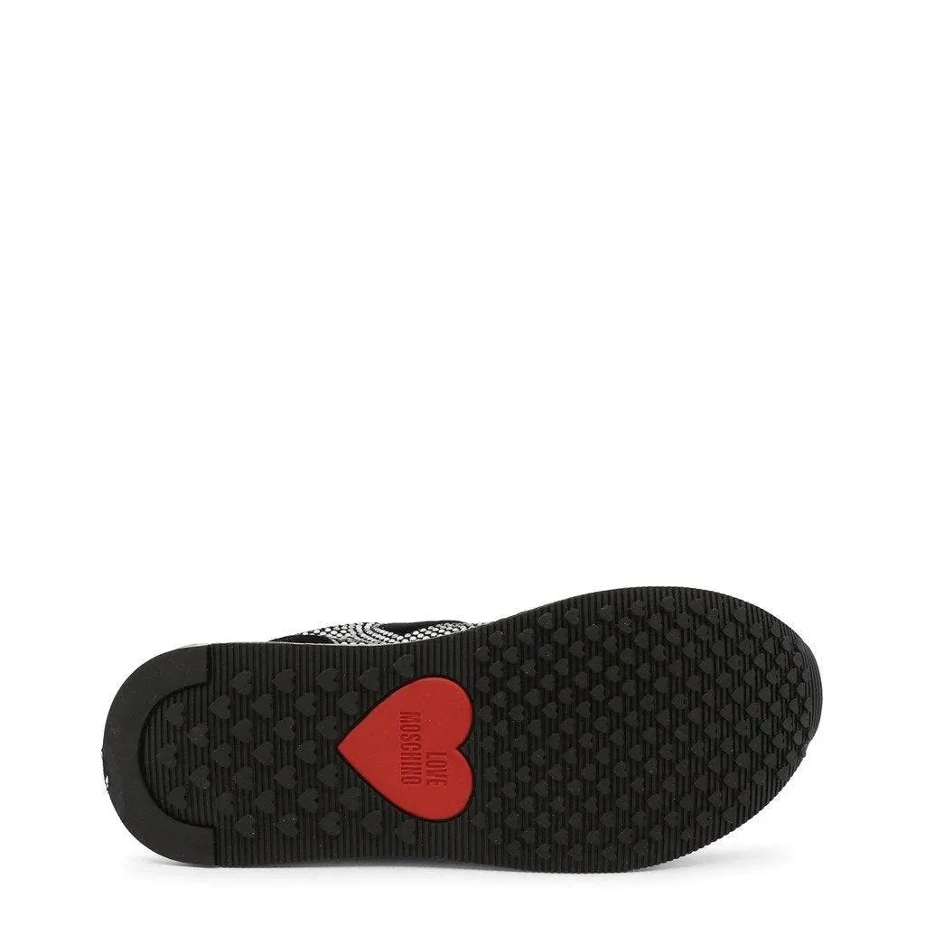 Rhinestone Heart sneakers for sale - Black