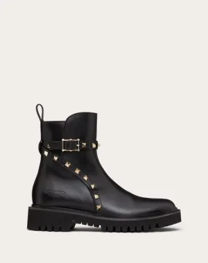 ROCKSTUD CALFSKIN ANKLE BOOT 40 MM