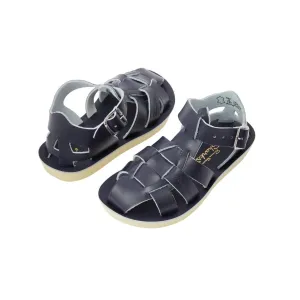 Saltwater Shark Sandals - Navy - Kids