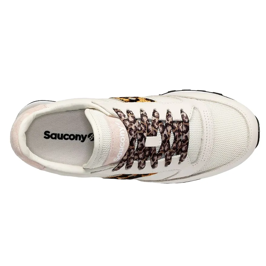 Saucony scarpa sneakers da donna con rialzo Jazz Triple S60727-2 beige leopardo