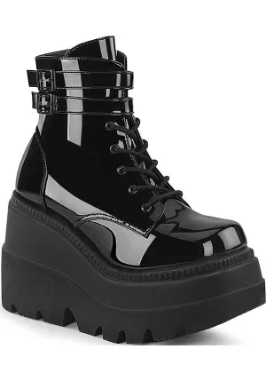 SHAKER-52 [Black Patent] | PLATFORM BOOTS [IN STOCK]