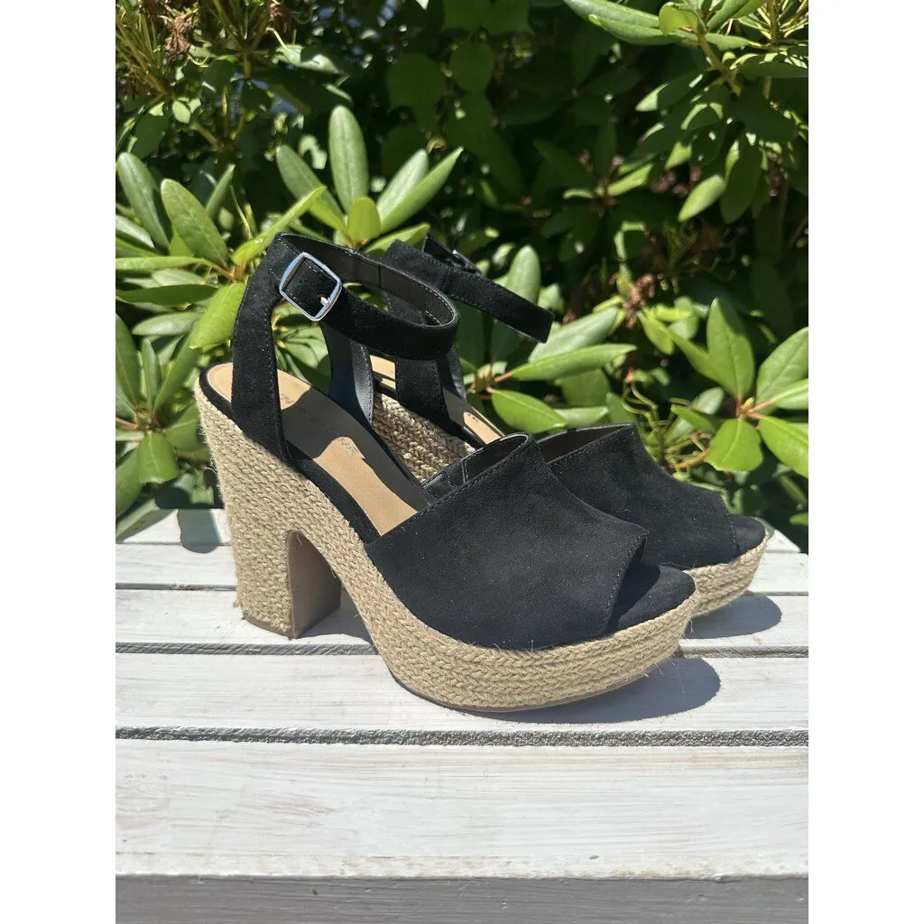 Sun Stone Fey Espadrille Platform Sandals - Size 8.5