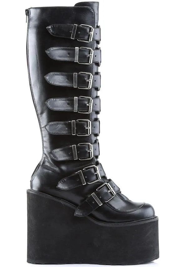 SWING-815 [Black] | PLATFORM BOOTS [PREORDER]