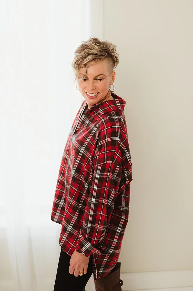 Tamra Plaid Pullover