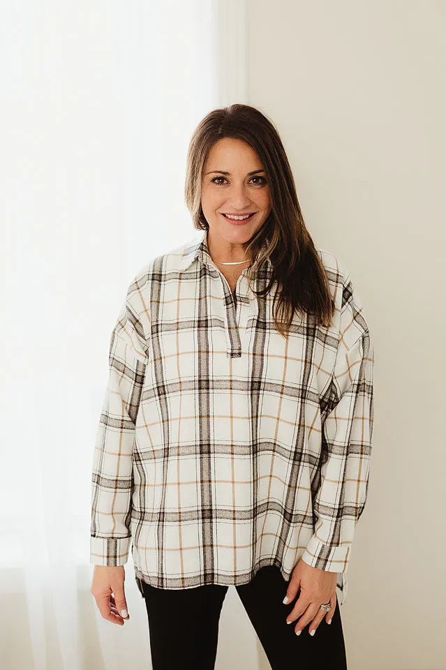 Tamra Plaid Pullover