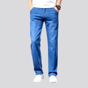 Thin men's lyocell jeans