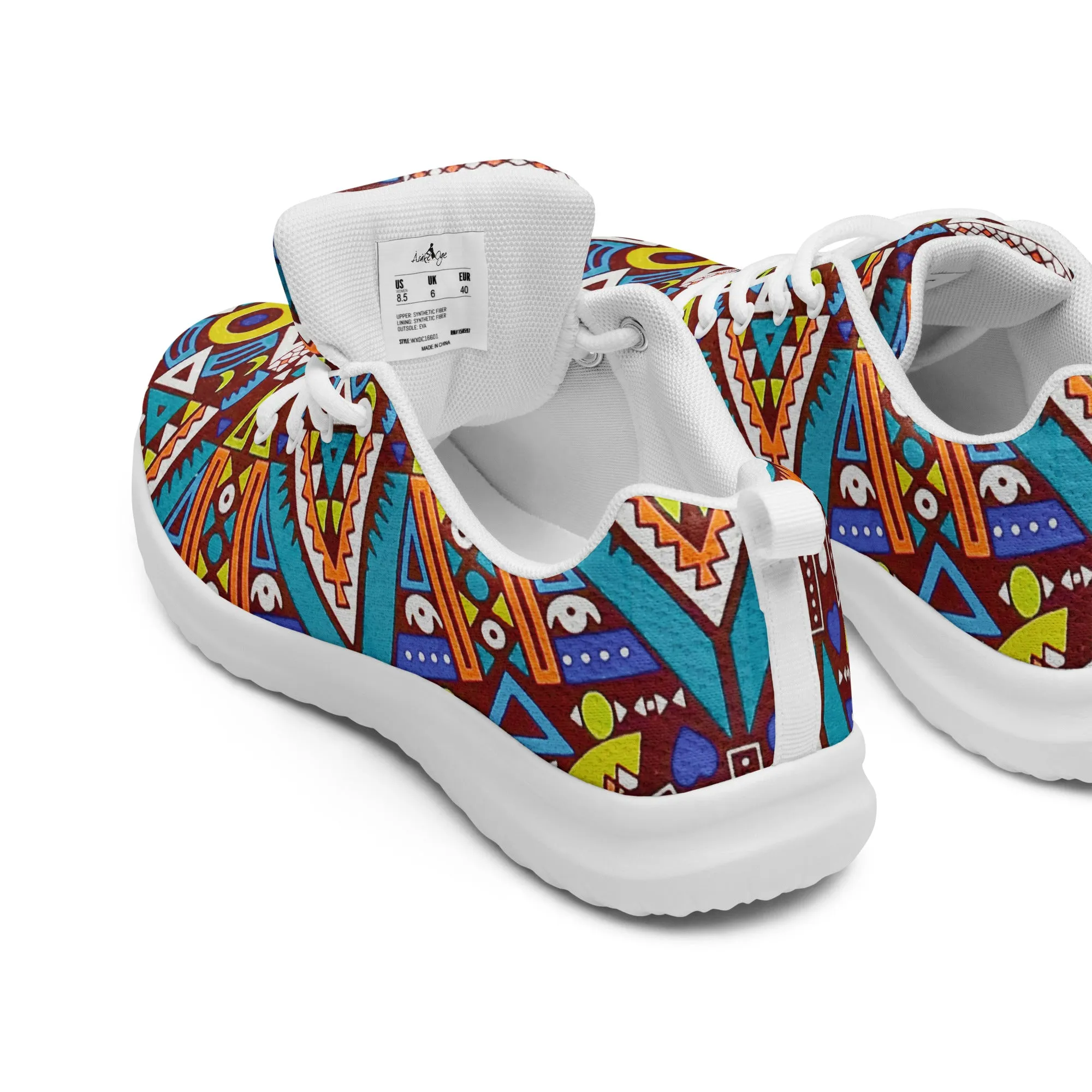 Tozi Tribal Print Men’s Athletic Shoes