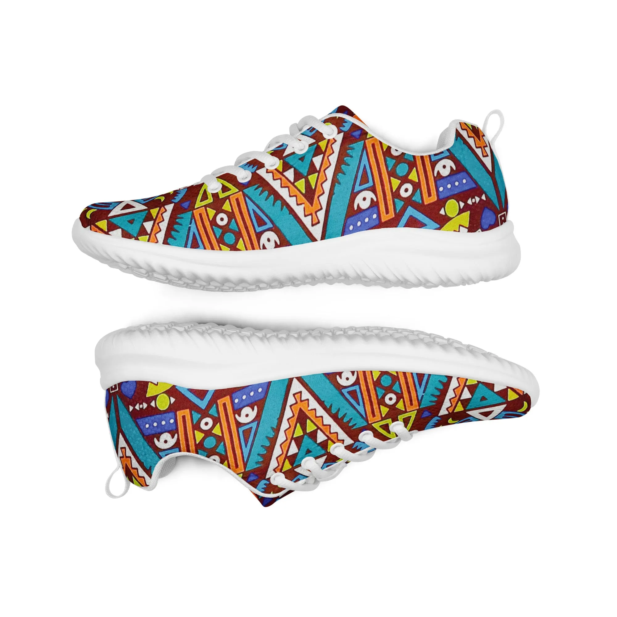 Tozi Tribal Print Men’s Athletic Shoes