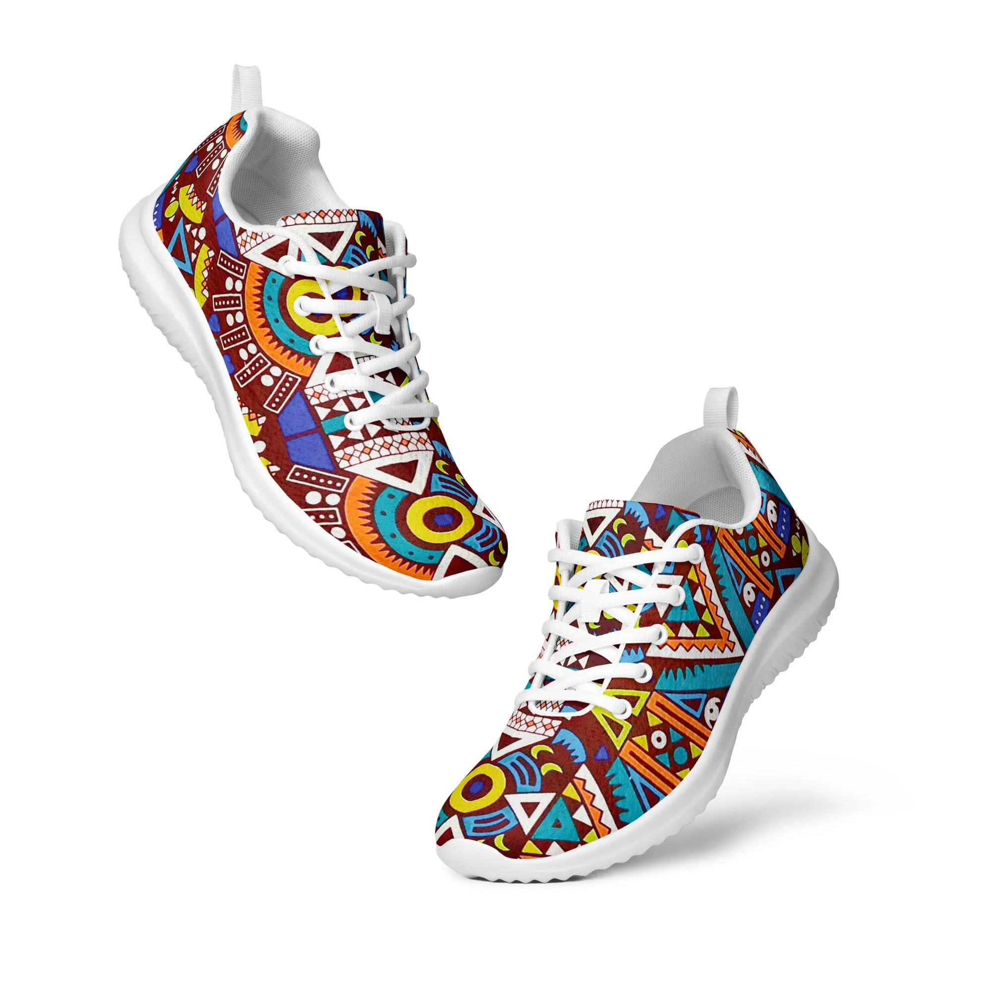 Tozi Tribal Print Men’s Athletic Shoes