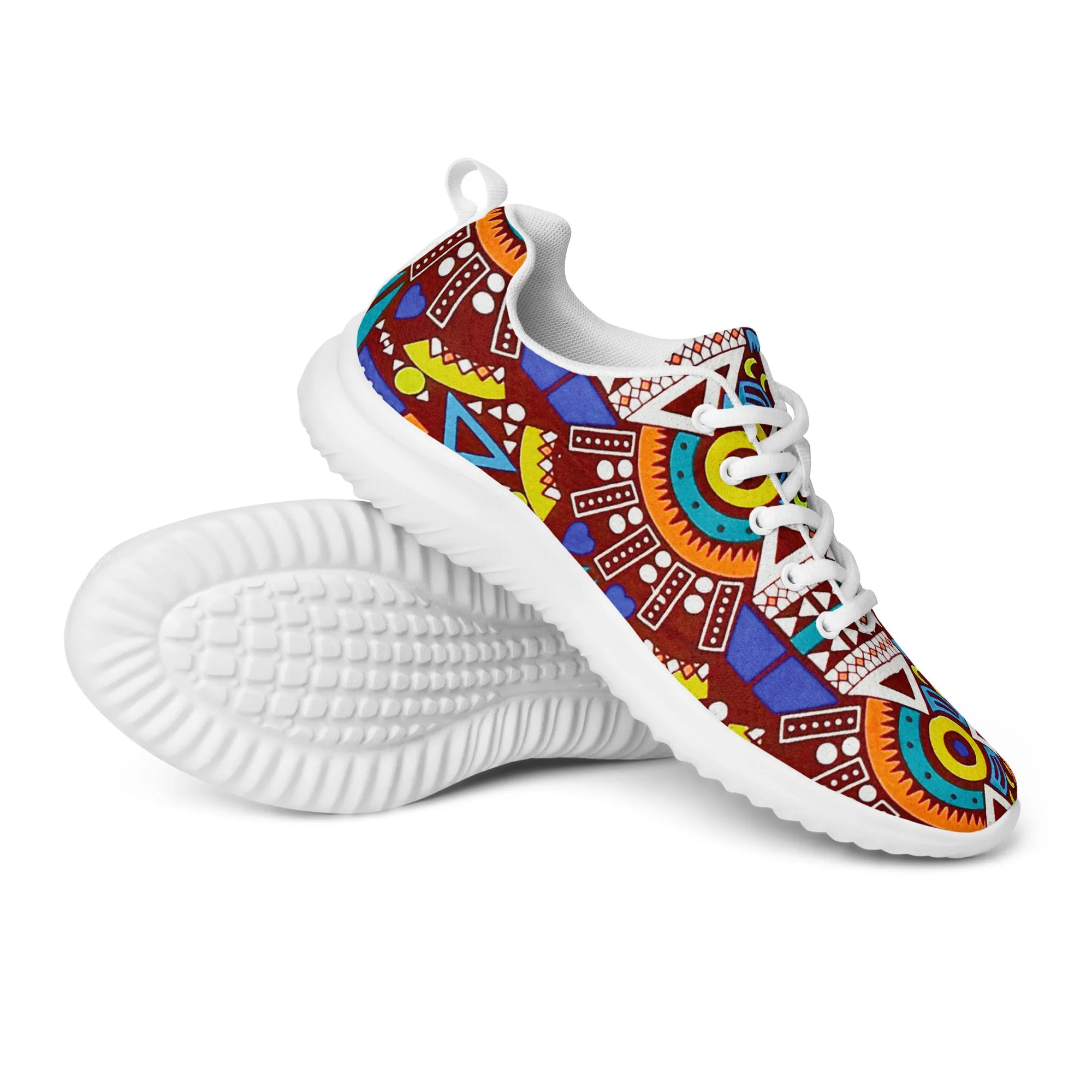 Tozi Tribal Print Men’s Athletic Shoes