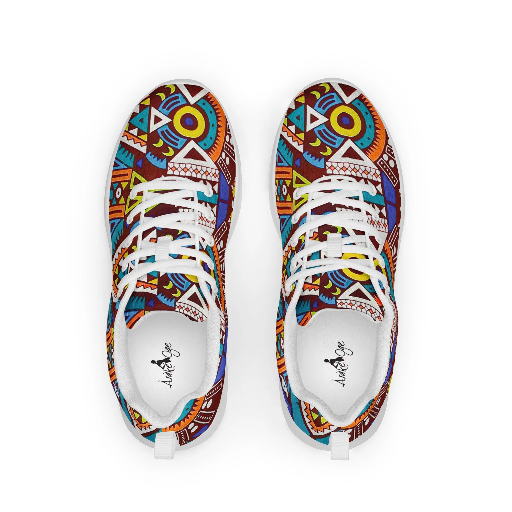 Tozi Tribal Print Men’s Athletic Shoes