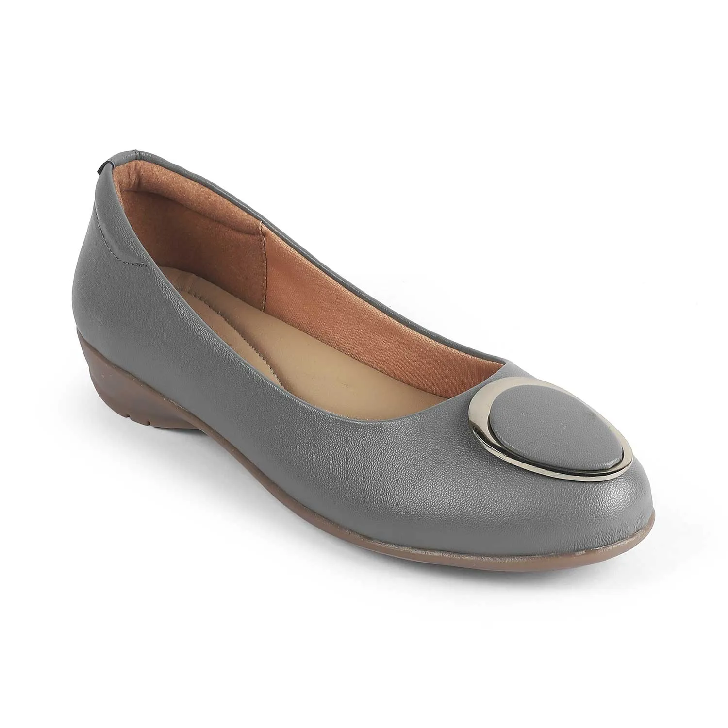 Tresmode Jelo Grey Women's Casual Ballerinas