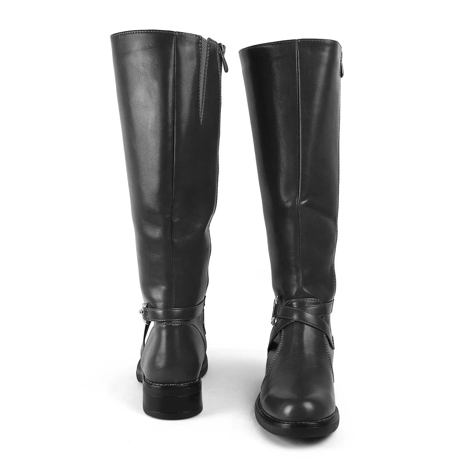 Tresmode Luc Black Women's Knee-length Boots