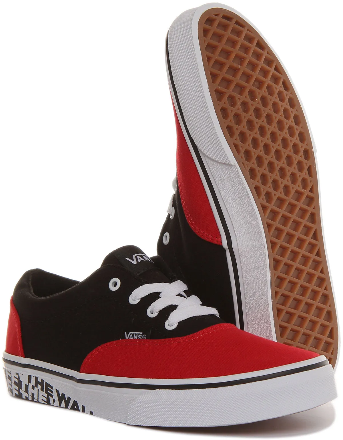 Vans Doheny In Red Black For Juniors