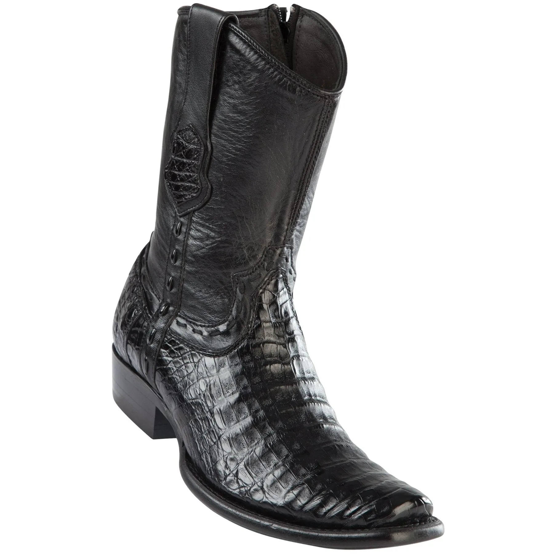 Wild West Boots #279B8205 Men's | Color Black    | Men's Wild West Caiman Belly Boots Dubai Toe Handcrafted