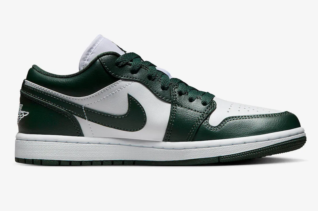 Women's Air Jordan 1 Low White Galactic Jade DC0774-113