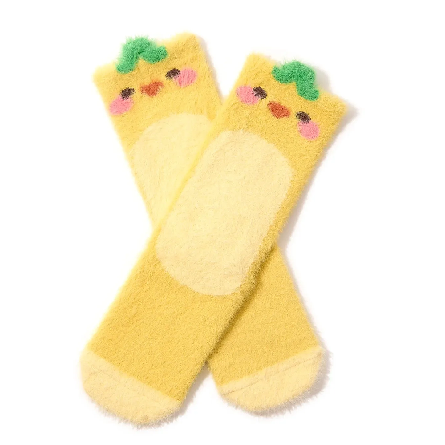 Women's Cheese the Duck Fuzzy Socks