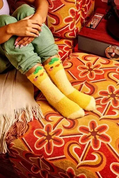 Women's Cheese the Duck Fuzzy Socks