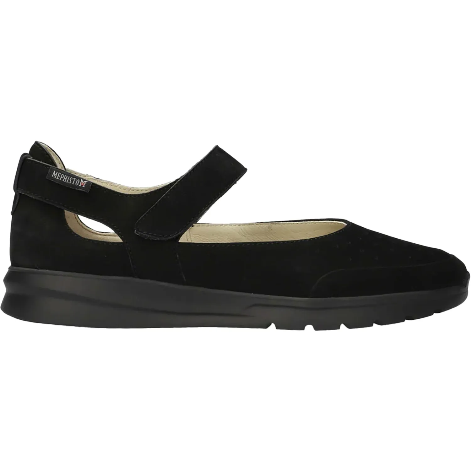 Women's Mephisto Marsia Black Bucksoft Nubuck