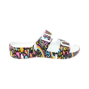 Women's PAW Print Adjustable 2-Strap Sandals - Peace Out